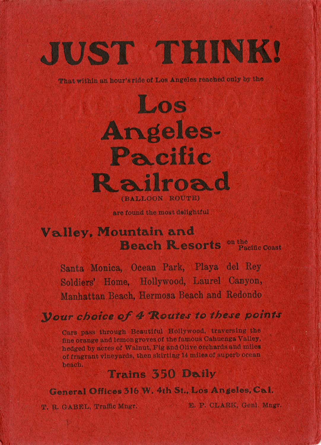 LA Pacific Railroad | Moses H. Sherman