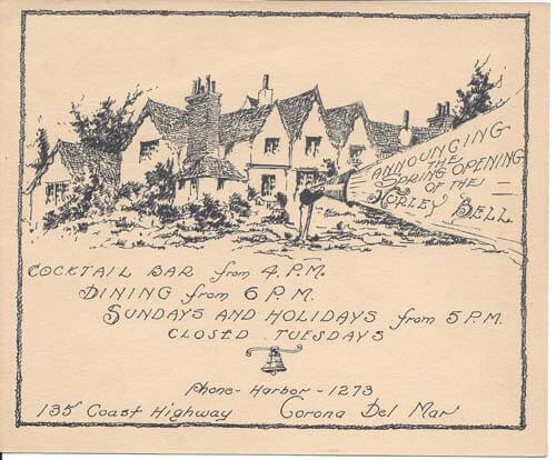 old announcement card about the ne whurley bell
