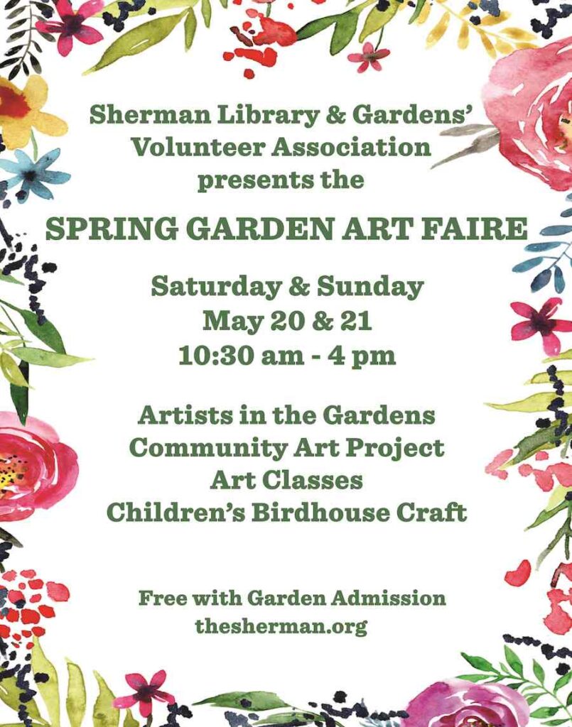Spring Garden Art Faire May 20 and 21, 2023 | Sherman Library & Garden