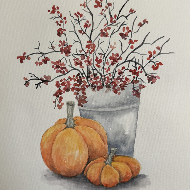 Watercolor Class: Thanksgiving Still-Life