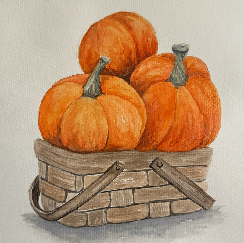 Watercolor Class: Thanksgiving Still-Life