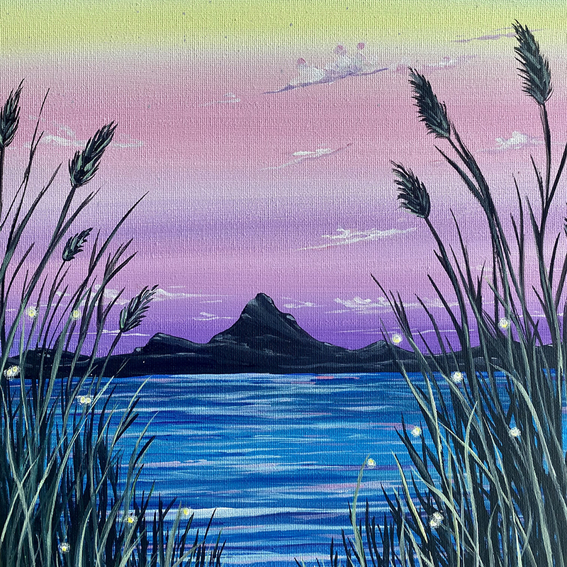 Beginners Painting Class: Mountain Views on Canvas