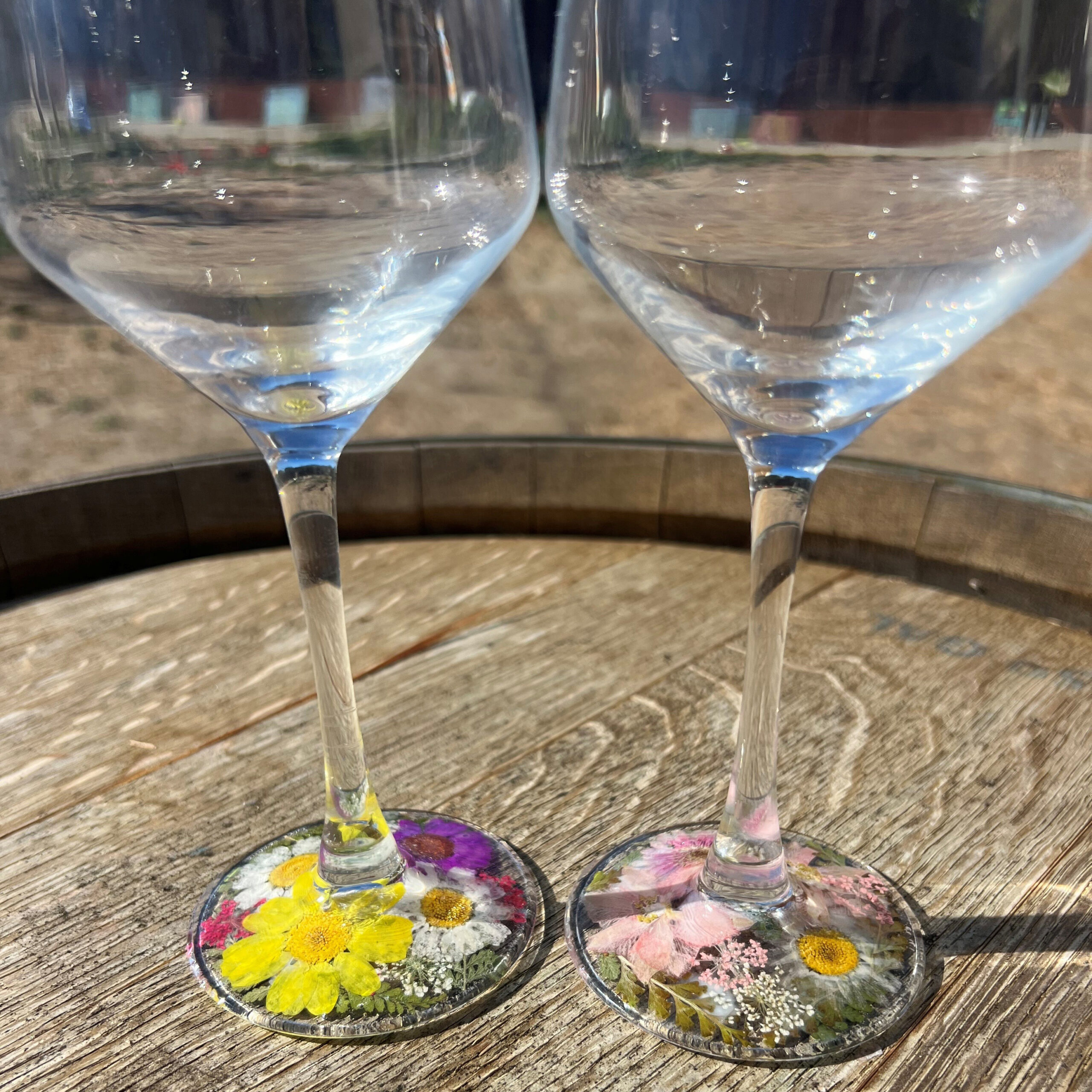 Resin Flower Wine Glass Workshop