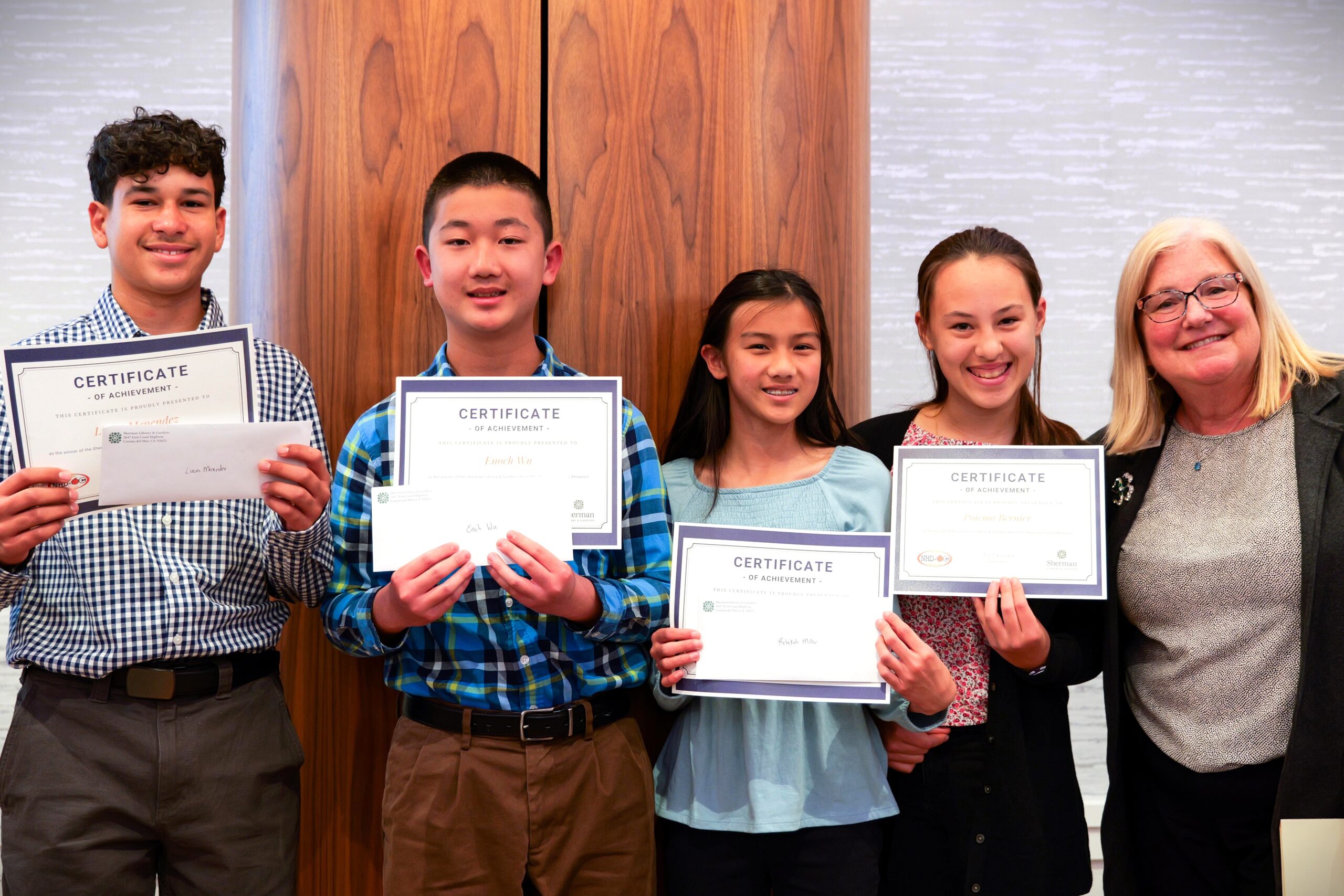The Sherman Library & Gardens Award for Regional History Research for National History Day in 2025