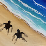 Beginners Acrylic Family Class: Sea Turtles on The Beach